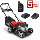 Scheppach Benzin Rasenmäher RM420AE + Öl 3,5PS Antrieb + Hybrid-Start