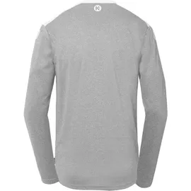 Kempa Emotion 27 langarm Trikot Herren dark grau melange/weiß XXL