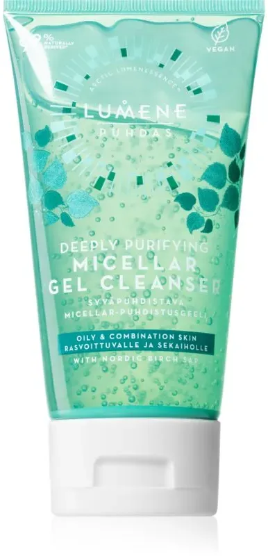 Lumene Deeply Purifying [PUHDAS] mizellares Reinigungsgel für fettige und Mischhaut 150 ml