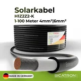 Solarkabel Solarleitung 6mm2 1-100 Meter PV Kabel H1Z2Z2-K - 90 Meter