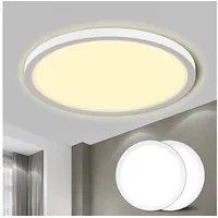 Lqwell LQWELL® Deckenleuchte LED Deckenlampe, IP44 Wasserfest Badlampe Rund