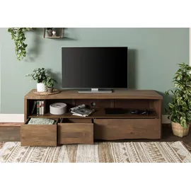 MASSIVMOEBEL24.DE TV-Board Mango 190x50x60 braun geölt / sandgestrahlt PURE MANGO #120