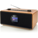 Ocean Digital WR-860 FM WLAN Internetradio mit Stereolautsprechern, Wecker, Schlaftimer, Line-Ausgang, Aux-in, Stressabbau, Entspannungs- und Schlafhilfe, 6,1 cm Farbe