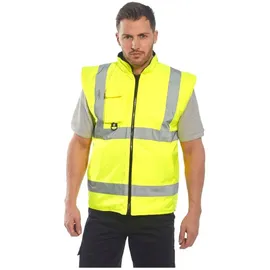 PORTWEST 7 in 1 Warnschutz-Traffic-Jacke 5XL