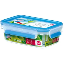 Emsa Frischhaltedose CLIP & CLOSE 5,8 cm hoch transparent 0,55 l, 1 St.
