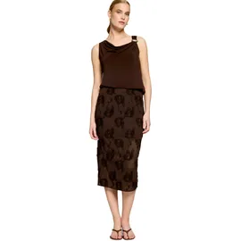 Zero Midirock Damen Braun 38