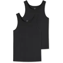 SCHIESSER UNCOVER by SCHIESSER Herren Unterhemden im Pack - Vorteilspack, Serie "Uncover", Rundhals Schwarz 2XL Pack