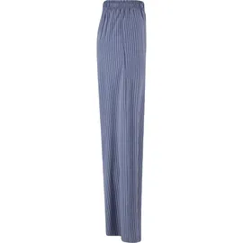 URBAN CLASSICS Viscose Resort Pants Relaxed Fit Vintageblau/Pink XL