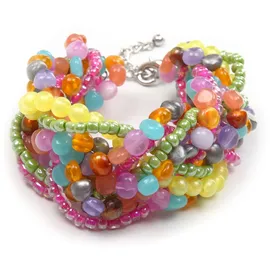 COLLEZIONE ALESSANDRO Hilda Armband aus Glas mehrfarbig 1-tlg Größe onesize