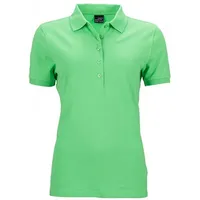James & Nicholson Damen Elastic Piqué Poloshirt JN709, lime-grün,