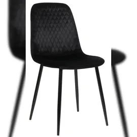 CLP Stuhl Giverny Samt, schwarz