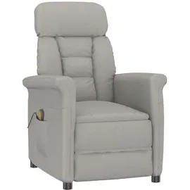 vidaXL Massagesessel Hellgrau Mikrofaser