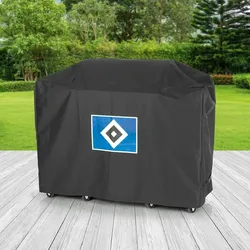 HSV Wetterschutzhaube XL - 145 x 60 x 100 cm - Schwarz mit Logo