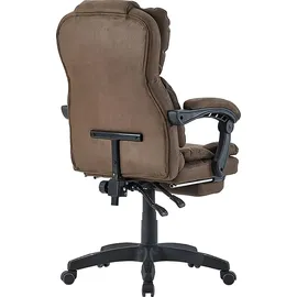 Trisens Bürostuhl mit gepolsterten 3-Punkt-Armlehnen Schreibtischstuhl mit Kopf- und Fußstütze ergonomischer mit einer verstellbaren Rückenlehne für gesündere Sitzpositionen