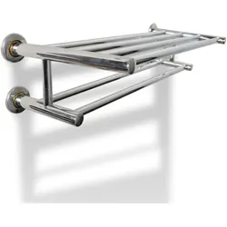 vidaXL Handtuchhalter 6 Stangen Edelstahl