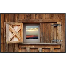 Papermoon Infrarotheizung Scheunenfenster, sehr angenehme Strahlungswärme bunt