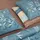 SCHIESSER Emilia Gestreift Petrol 155 x 220 cm + 80 x 80 cm