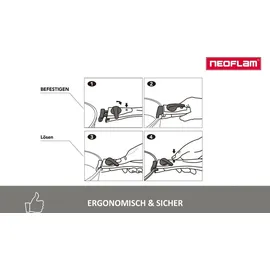 neoflam inc. Midas Plus Pfannen-Set 8-tlg. 20 cm + 24 cm + 28 cm + 32 cm