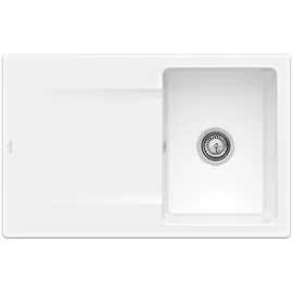 Villeroy & Boch Siluet 45 rechts Einbauspüle keramik Handbetätigung 800 x 510 mm