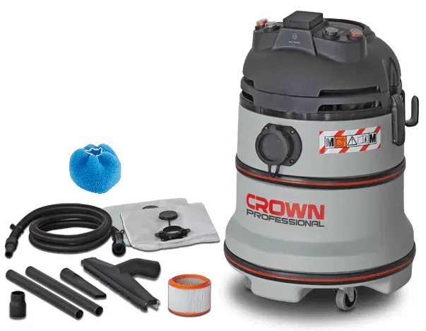 CROWN Nass und Trockensauger inkl. automatische Filterreinigung 1200 W 35 L