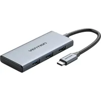 Vention USB-C HDMI 3xUSB SD/MicroSD Leser Grau