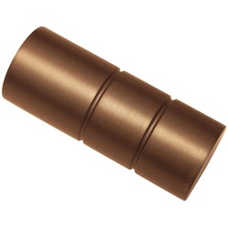 Gardinenstangen-Endstück Gardinia Endstück Zylinder für Ø 25 mm bronze cm, GARDINIA