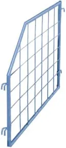VARIOfit Palettenaufsatz Trenngitter schräg Tiefe 750 mm Nutzhöhe 1.600/800 mm