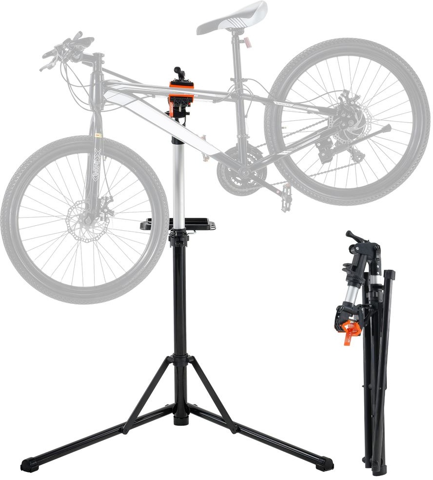 VEVOR Fahrradreparaturständer Fahrradmontageständer, Reparaturständer für Fahrräder, Schwerlast-Montageständer 30 kg, 102-160 cm Höhenverste...