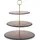 Echtwerk Servierplatte Etagere, Metall, Schiefer, (1-tlg) goldfarben