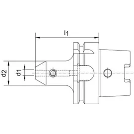 einkaufsbüro deutscher eisenhändler gmbh Flächenspannfutter DIN69893A HSK-A63 8 x 65 mm