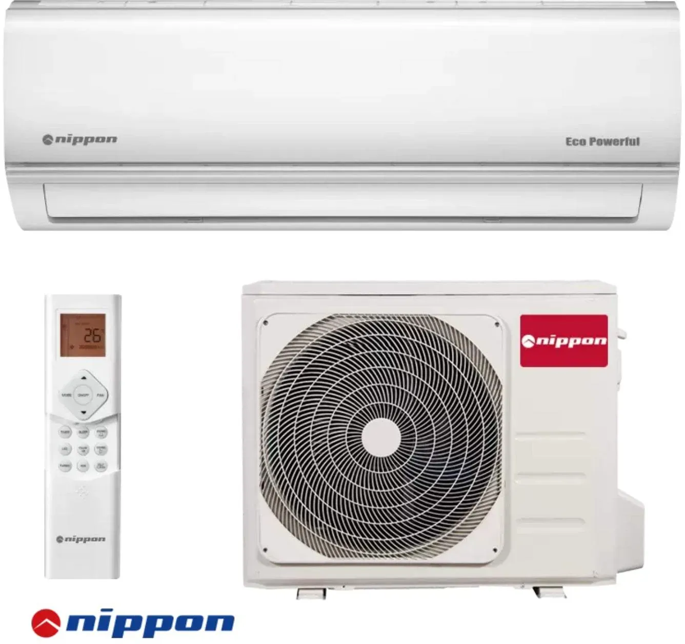 Inverter-Klimaanlage Nippon KFR 24DCA + ECO POWERFUL 24.000 BTU