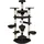 Tectake Fippi Kratzbaum 201 cm schwarz