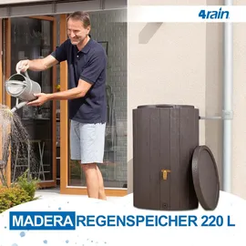 4rain Madera Regentonne 220 l braun