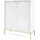 Selsey Highboard 104 x 125 cm Weiß