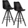 Möbel Boss Barhocker 2er-Set 44 x 113 x 39 cm Schwarz