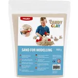 Creativ-Company Kinetischer-Sand Magic Sand, naturbraun, 1 kg, magischer Spielsand im wiederverschließbaren Beutel