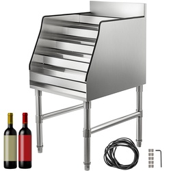 Vevor Weinregal Metall Flaschenregal 5-stöcke 30x58x82,5cm Wein Flaschenregal