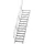 Günzburger MUNK Aluminium-Treppe Stufen 45° 14 Stufen