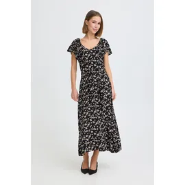 Oxmo Midikleid Schwarz/Orchid 40