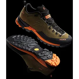 Tecnica Sulfur S MS GTX (Zustieg, Synthetik, wasserdicht) olivegrün/orange Herren