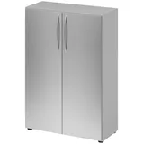 B.M. Bümö Basic Aktenschrank 80 x 114,4 x 35 cm Grau/Silber