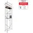 ALTEC Aluminium Rollfix 2.0 700 inkl. Rollen 125 mm und Wandanker | Baugerüst