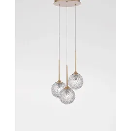 Nova Luce Mirano 1-flg. G9 30 cm gold transparent