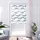 K-HOME Doppelrollo Madrid 80 x 200 cm Wellen grau/weiß