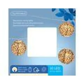 Lumineo LED-Lichterkette 3 m Batterie Leopard-Lampions Warmweiß