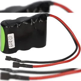 Akkuman Notleuchtenakku NiMH 3,6V 4000mAh F1x3 Baby C mit Kabel und Faston-Buchsen -4,8mm / +6,3mm