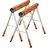 Bora Arbeitsböcke 2er Set – Klappbock höhenverstellbar, robuster Stahlrahmen, Metallbeine & 2x4 Halterung – PM-3360T, Powder Coated, Black