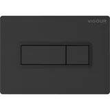 Vigour Betätigungsplatte TEES mattschwarz f. 2MengenSpültechnik VIGOUR V1TEESNSWM