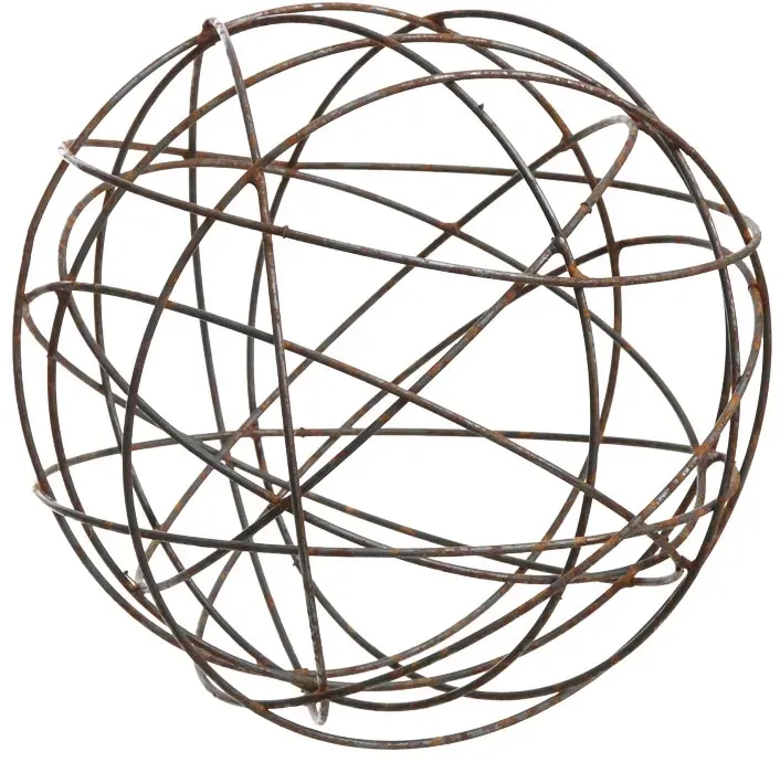 Drahtkugel D30cm Rundeisen rost