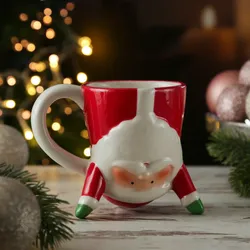Becher Weihnachtsmann - lustige Weihnachtstasse - Keramik - 300ml